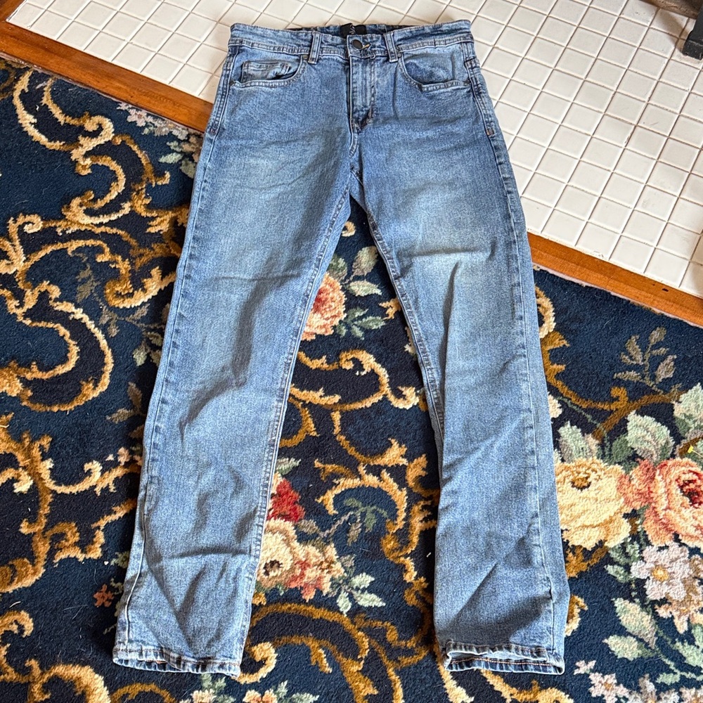 Cotton On Light Blue slim leg Jeans- worn a bunch but great !